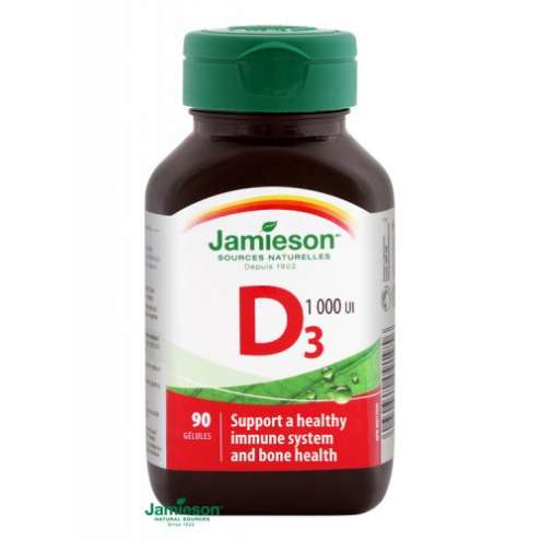 JAMIESON Vitamín D3 - Витамин D3 1000 IU 90 капсул